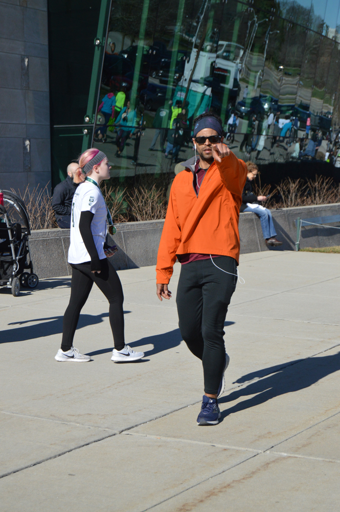 Dr. Joe Hamm walking after the 5K