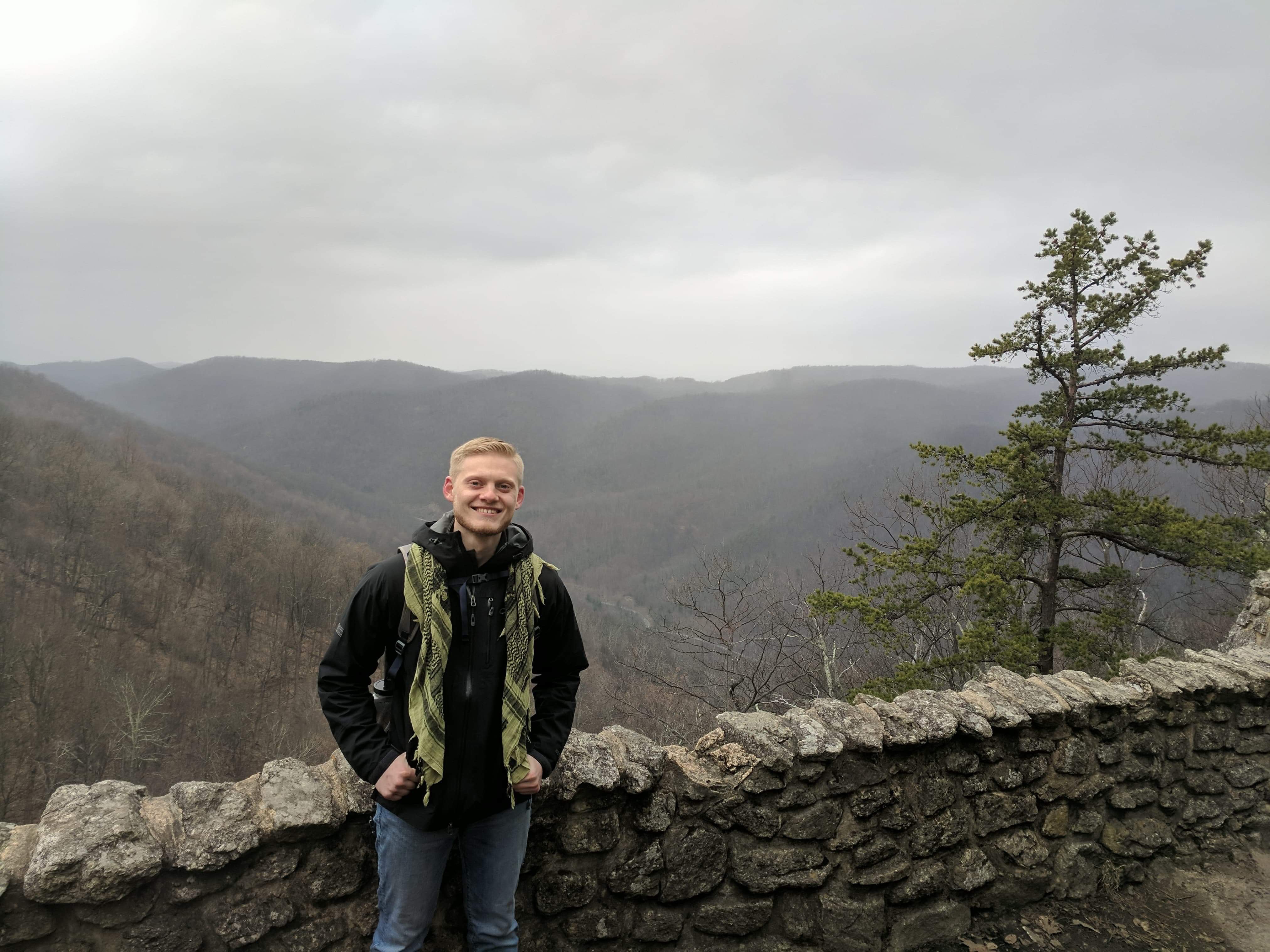 Isaac Slajus hiking